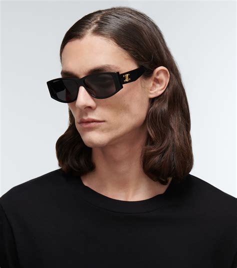 celine shadow sunglasses for wide face|Celine eyewear rectangular sunglasses.